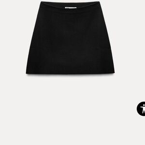 Black Knit Mini Skirt- Size M